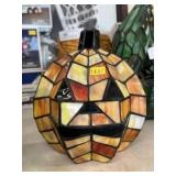 Slag Glass Pumpkin Form Shade