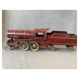 Early Tin Litho Friction Toy Locomotive