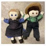 (2) Soft Body Amish Dolls