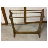 Oak Quilt Rack