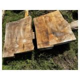 2 Live Edge Maple Slabs