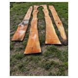 4 Live Edge Cherry Slabs