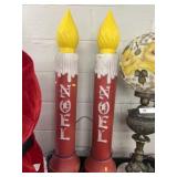 2 Blow Mold Candles