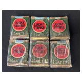 (6) WWII Era Lucky Strike Cigarette Packs