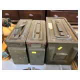 (3) U.S. Military Ammo Cans