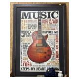 Framed Music Poster