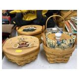 (4) Small Longaberger Baskets