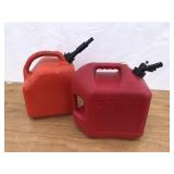 (2) Plastic 5 Gal. Gas Cans