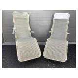 (2) Vtg. Spring Lounge Chairs