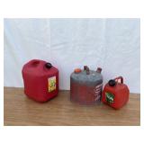 (3) Various Gas Cans