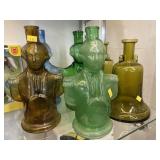 (6) Art Glass Bottles