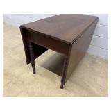 Antique Walnut Gate Leg Drop Leaf Table