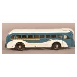 Buddy L No. 855 Steel Wind-Up Greyhound Lines Bus.