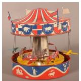 Wolverine Tin Litho Lever-Wind Merry-Go-Round.