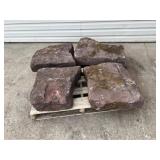 4 Pcs. of Red Sandstone