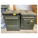 (2) U.S. Military Ammo Boxes