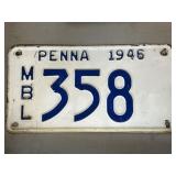 1946 PA Boat License