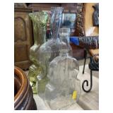 (3) Art Glass Bottles