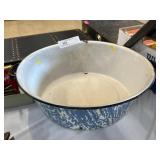 Blue Agateware Basin