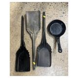 Ash Shovels with Enamelware Pan