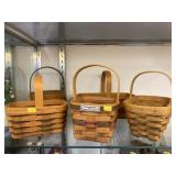 (5) Longaberger Baskets