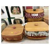 (3) Large Longaberger Baskets