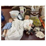 Dolls, Motionless Clock, Corning Ware