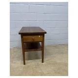 Walnut Custom Made 1-drawer End Table