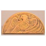 Reproduction Carved Eagle Half-Round Butter Print.