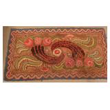 Large Antique Hooked Rug.