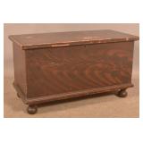 PA Federal Grain-Painted Softwood Blanket Chest.