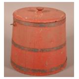 Antique Lidded Sugar Bucket.