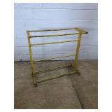 Mustard Painted Pine Pennsylvania Drying Rack.