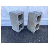 (2) 8" Cement Blocks