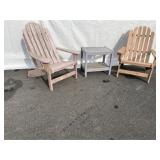 3 Pc. Poly Adirondack Patio Set