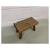 Small Wooden Footstool