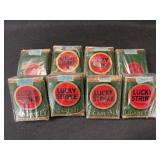 (8) WWII Era Lucky Strike Cigarette Packs