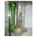 (3) Art Glass Vases