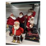 Animated Santa Figurines