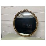 Gilt Framed Circular Mirror