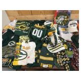 Large Assortment Green Bay Packers Apparel and