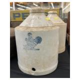 (2) Incomplete Stoneware Chicken Waterers