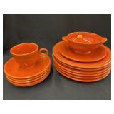 Fiestaware Radioactive Red Dinnerware