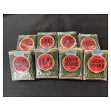 (8) WWII Era Lucky Strike Cigarette Packs