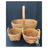 (3) Longaberger Baskets