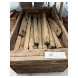 Wooden Shipping Box with Assorted Pegs