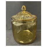 Amber Glass Canister