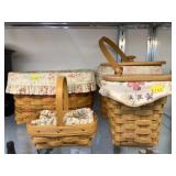 (4) Longaberger Baskets