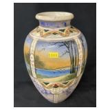 Porcelain Paint Decorated Vase