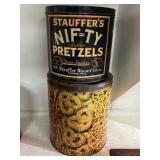 (2) Pretzel Tins